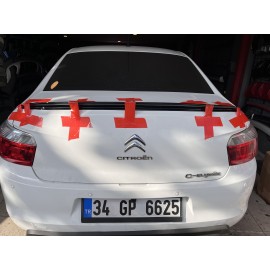 Citroen C-Elysee (2012-2016) PİANO BLACK Spoiler (Plastik)